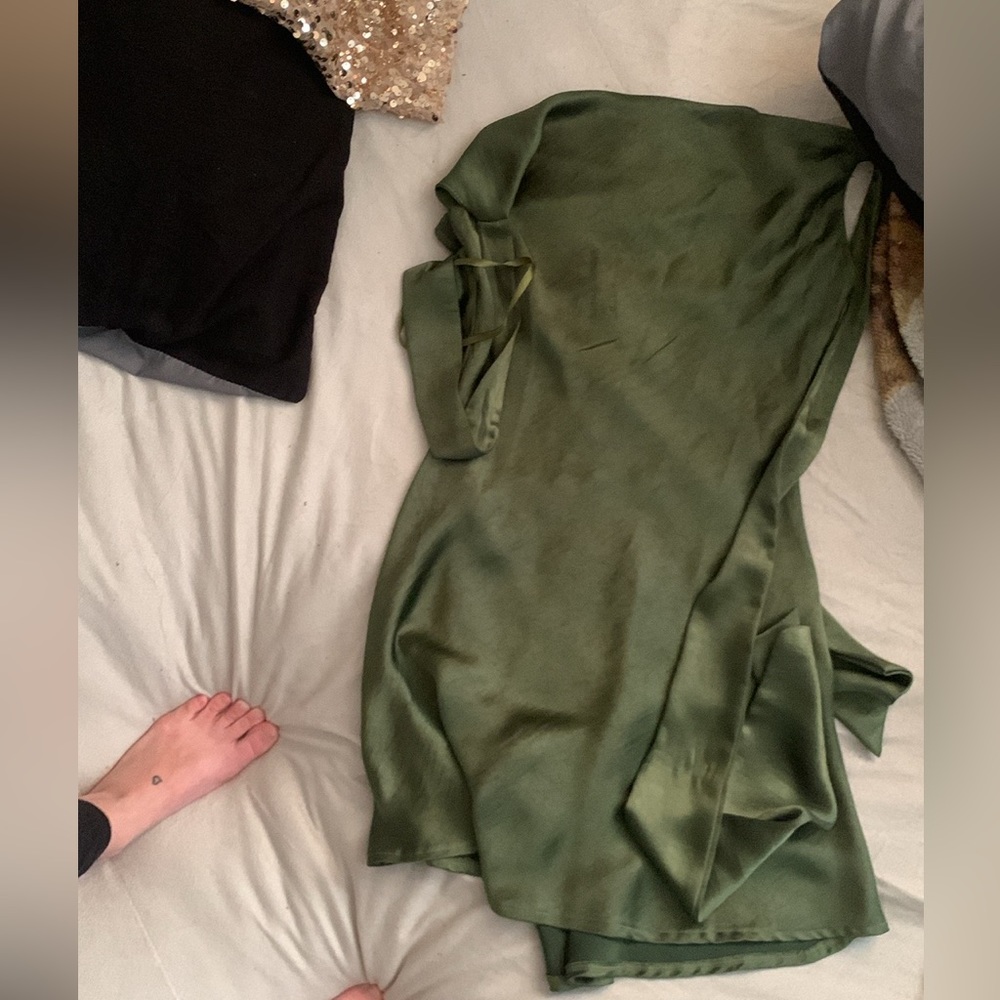 Mini green dress